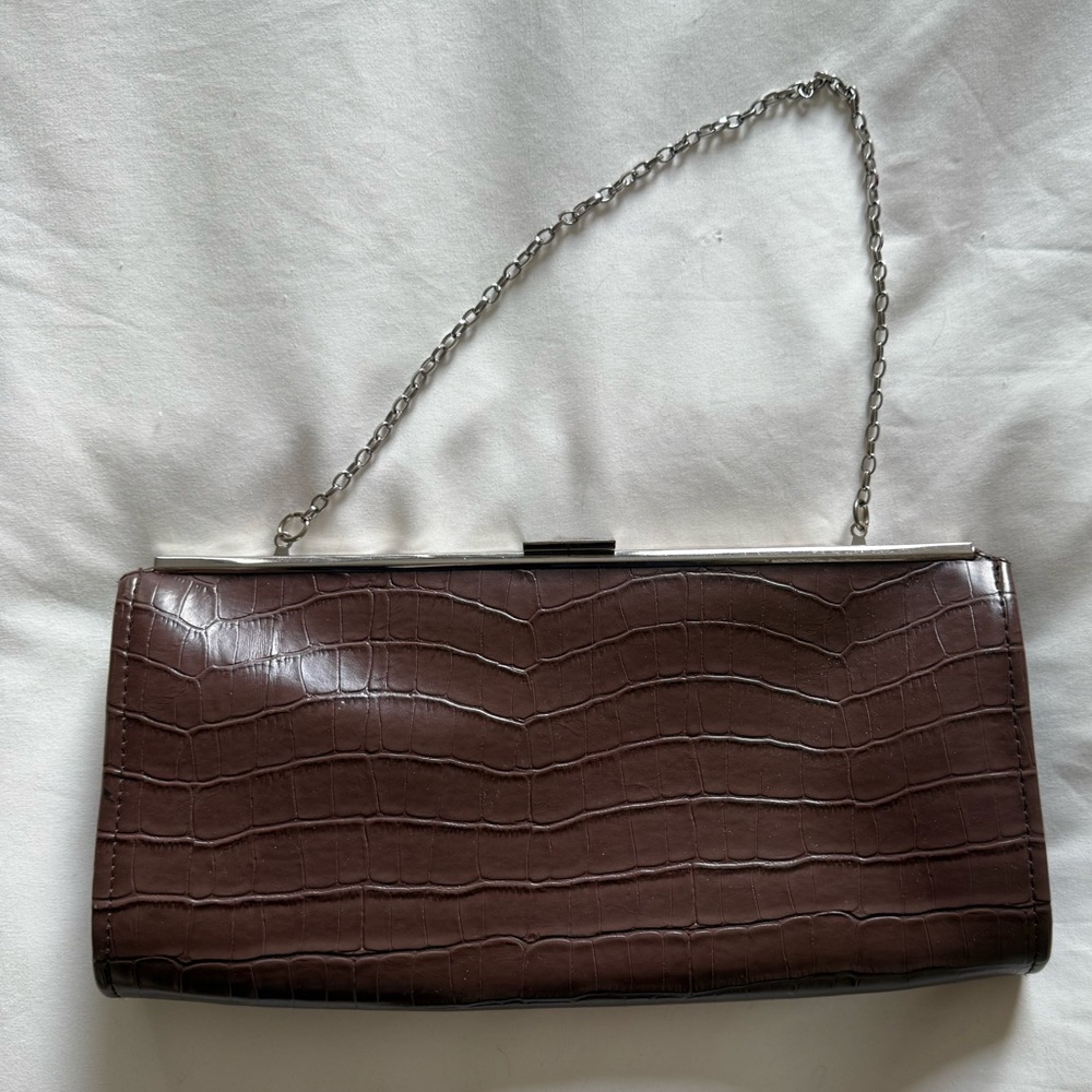 Faux Leather Clutch Shoulder Bag - Picture 3 of 3